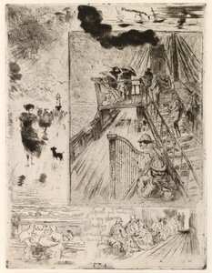 La Traversee (passagen) av Felix Hilaire Buhot
