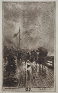 Landning i England, 1879. av Felix Hilaire Buhot