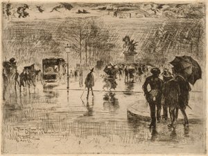 Konstnärernas återkomst, 1877. av Felix Hilaire Buhot