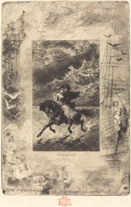 Ryno och Hermangarde av Felix Hilaire Buhot
