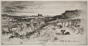 Kapellet Saint-Michel i lEstre, 1881. av Felix Hilaire Buhot