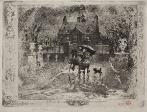 Landets grannar, 1879-1880. av Felix Hilaire Buhot