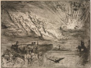 Andarna från de dödas städer, 1885. av Felix Hilaire Buhot
