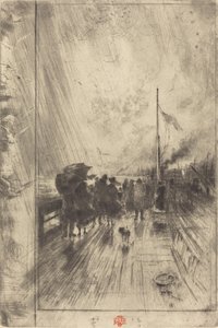 En pir i England, 1879. av Felix Hilaire Buhot