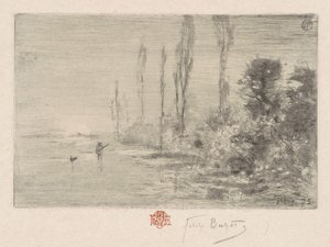 En höstmorgon (hösteftermiddag) av Felix Hilaire Buhot