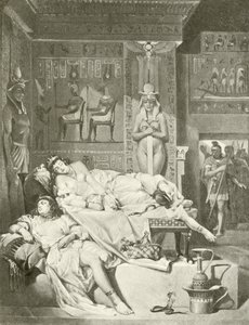 Antonius och Kleopatra. Akt-V, scen II (gravyr) av Felix Octavius Carr Darley