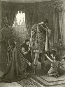 Coriolanus. Akt V, Scen III (gravyr) av Felix Octavius Carr Darley