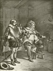 Första delen Kung Henrik IV. Akt III, scen III (gravyr)