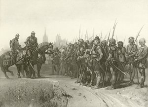 Första delen av kung Henrik den IV. Akt IV, Scen II (gravyr) av Felix Octavius Carr Darley