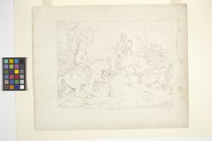 スリーピー ホロウの伝説のイラスト、プレート 5 (リトグラフ)スウェーデン語 av Felix Octavius Carr Darley