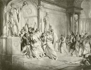 Julius Caesar. Akt III-Scen I (djuptryck) av Felix Octavius Carr Darley