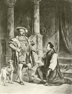 Kung Henrik VIII. Akt V-Scen I (djuptryck) av Felix Octavius Carr Darley