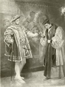 Kung Henrik VIII. Akt V, Scen I (djuptryck) av Felix Octavius Carr Darley