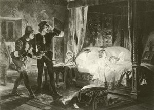 Kung Richard den tredje. Akt IV-Scen III (gravyr) av Felix Octavius Carr Darley