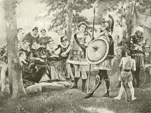 Le Leipa a le Alofa Leiloa. Tulafono V, Vaaiga II (gravure)swed av Felix Octavius Carr Darley