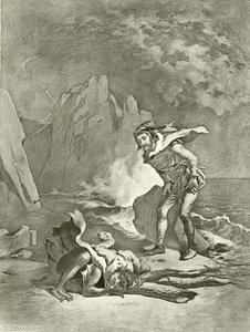 Stormen. Akt II, Scen II (gravyr) av Felix Octavius Carr Darley