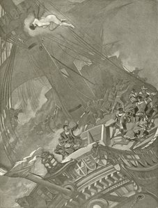 Stormen. Akt I, Scen I (djuptryck) av Felix Octavius Carr Darley