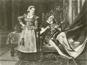 Tolfte natten. Akt I-Scen V (gravyr) av Felix Octavius Carr Darley