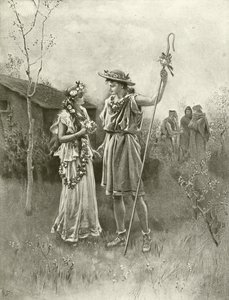 Vintersaga. Akt IV, Scen III (gravyr) av Felix Octavius Carr Darley