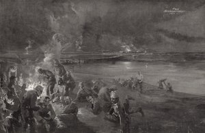 Tyskarna vakar vid floden Maas av Felix Schwormstadt