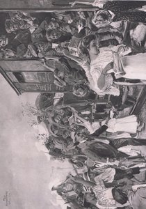 Framifrån, illustration från Hindenburg publicerad av Daterlandischer Derlag C U Weller Berlin av Felix Schwormstadt