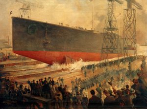 Lansering av Hindenburg i Wilhelmshaven