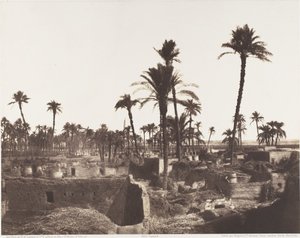 Abâzîz, interiör från en arabisk by av Félix Teynard