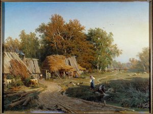 Bymålningen av Fjodor Vasilyev (Feodor Alexandrovich, Fyodor Alexandrovich Vasiliev (1850-1873) (ec.rus.) 1869 Eremitagemuseet, Sankt Petersburg