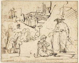 Kristus visar sig för Maria Magdalena som trädgårdsmästare (Noli me tangere) av Ferdinand Bol
