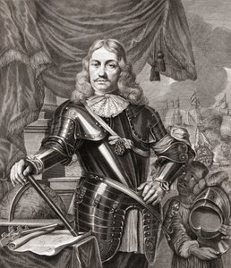 Cornelis Maartenszoon Tromp, efter en gravyr av Lambert Visscher från en målning av Ferdinand Bol av Ferdinand Bol