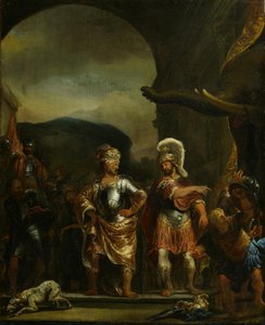 Fabricius oräddhet i Pyrrhus läger av Ferdinand Bol