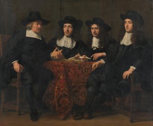 Föreståndarna för spetälskesjukhuset av Ferdinand Bol