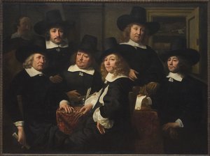 Föreståndarna för Nieuwezijds Huiszittenhuis av Ferdinand Bol