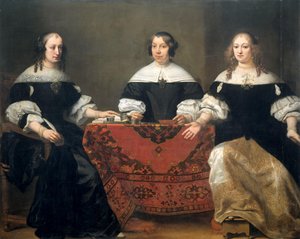 Föreståndarinnorna för spetälskesjukhuset av Ferdinand Bol