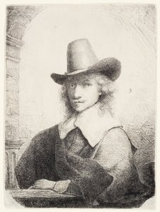 Man in High Hat, c.1645-50 av Ferdinand Bol