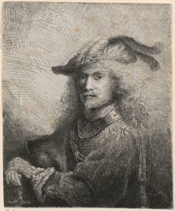 Porträtt av en officer (möjligen konstnärens självporträtt?) av Ferdinand Bol