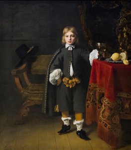 Porträtt av en pojke 8 år gammal