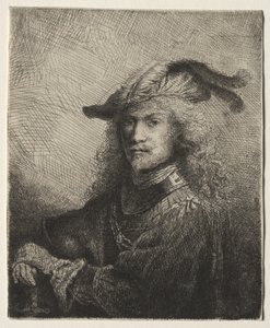 Porträtt av en officer av Ferdinand Bol
