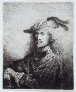 Porträtt av en officer av Ferdinand Bol