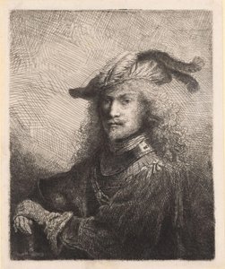Porträtt av en officer av Ferdinand Bol