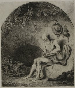 Den helige Hieronymus i botgörelsen av Ferdinand Bol