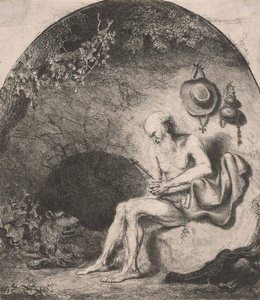 Sankt Hieronymus i grottan av Ferdinand Bol