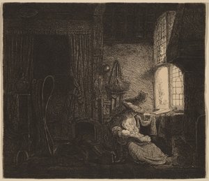 Familjen i rummet av Ferdinand Bol