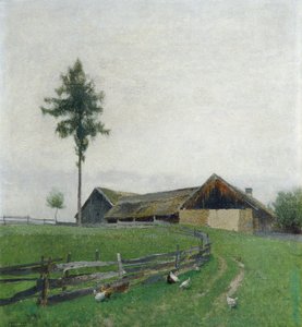 Gård nära Zwettl av Ferdinand Brunner