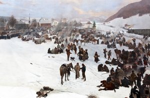 Bourbaki Panorama av Ferdinand & Castres Edouard (1838-1902) Hodler