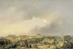 Citadellet i Antwerpen strax efter belägringen 19 november-23 december 1832 och den holländska Garissons överlämnande till fransmännen av Ferdinand De Braekeleer (I)