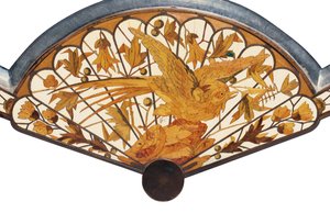 Detalj av en bordsspegel, Maison Giroux, c.1880 av Ferdinand Duvinage