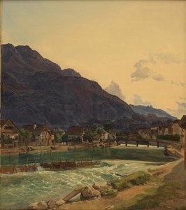 Floden Traun vid Ischl av Ferdinand Georg Waldmüller