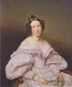 Porträtt av en kvinna av Ferdinand Georg Waldmüller