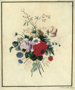 Rosor, tulpaner, prästkragar av Ferdinand Georg Waldmüller